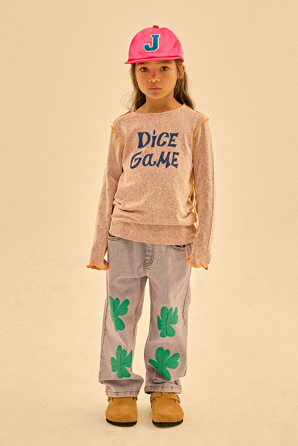 Hellblau Jelly Mallow Wide jeans LUCKY CLOVER DENIM PANTS - large