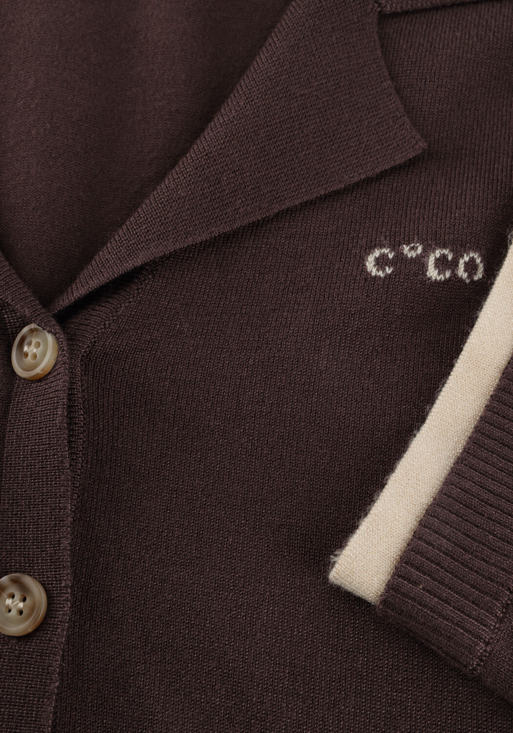 Braune CO'COUTURE Pullover LUECC CROP CARDIGAN - large