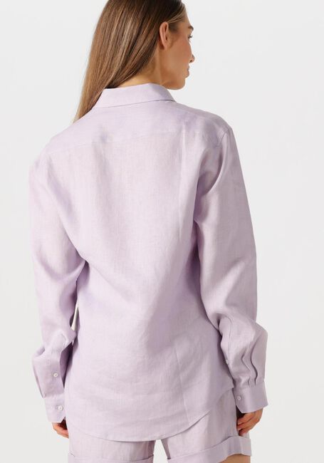 Lila RESORT FINEST Blusen SHIRT 100% LINEN - large
