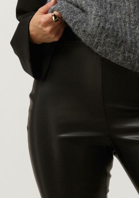 Schwarze SIMPLE Legging JER-POLY-PU-23-1 - large