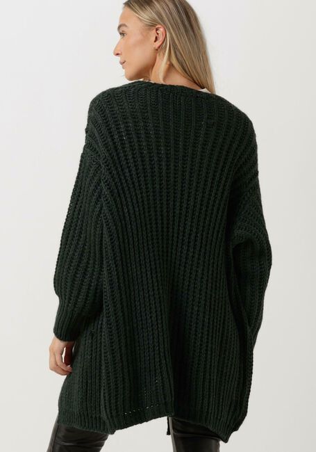 Grüne SIMPLE Strickjacke OLIVE KNIT-WO-22-3 - large