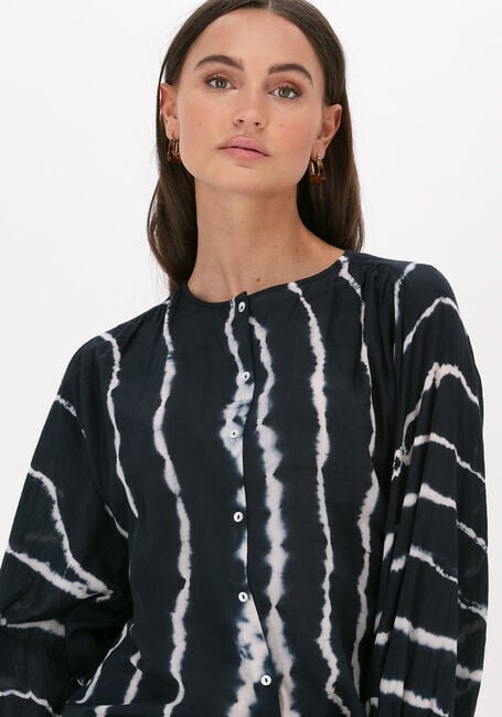 Blaue BY-BAR Blusen JAMIE TIE-DYE BLOUSE - large