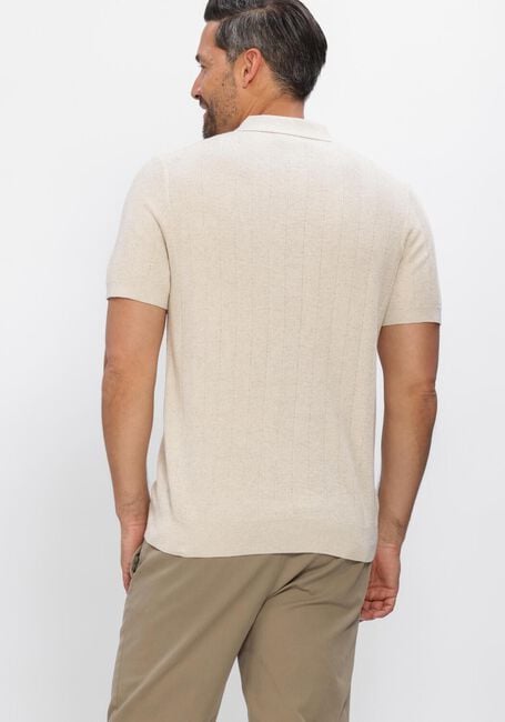 Beige PROFUOMO Polo-Shirt POLO SS COTTON LINEN - large