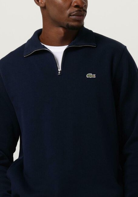 Dunkelblau LACOSTE Pullover REGULAR FIT HIGH NECK ZIPPED SWEATSHIRT - large