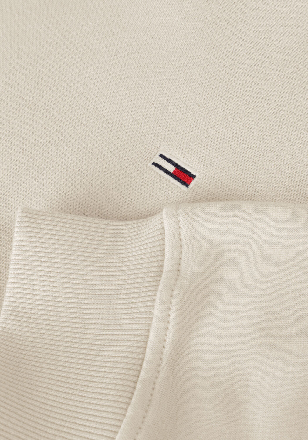 Beige TOMMY JEANS Pullover TJM REG S FLAG CREW - large