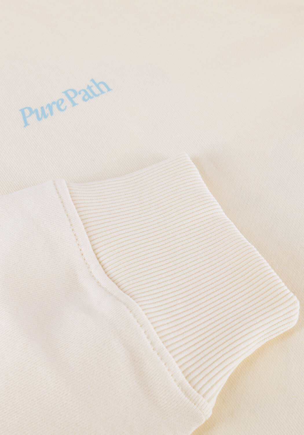 Beige PURE PATH Sweatshirt TRIO OF FLOWERS CREWNECK - large