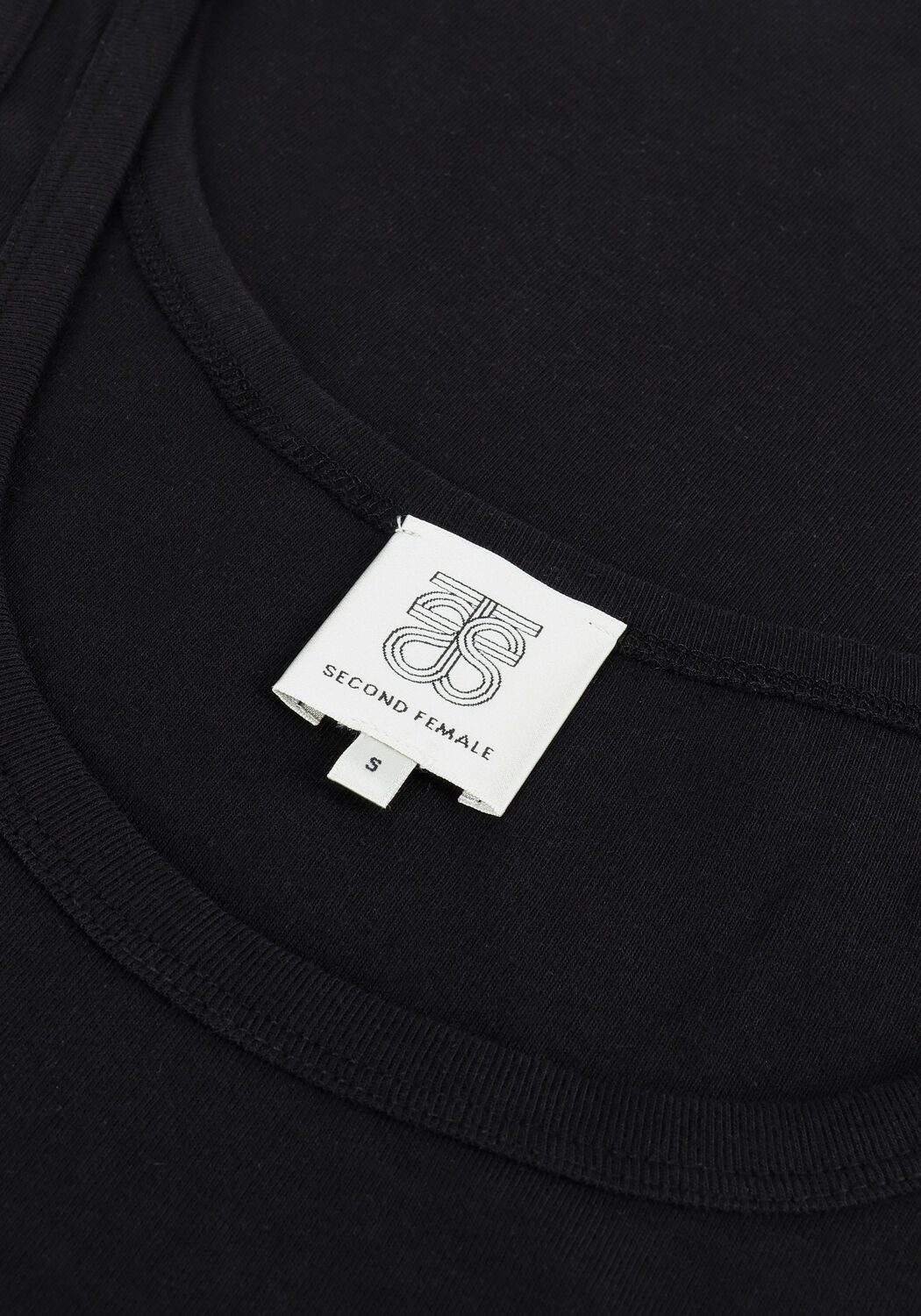 Schwarze SECOND FEMALE Top AMBRA TANKTOP - large