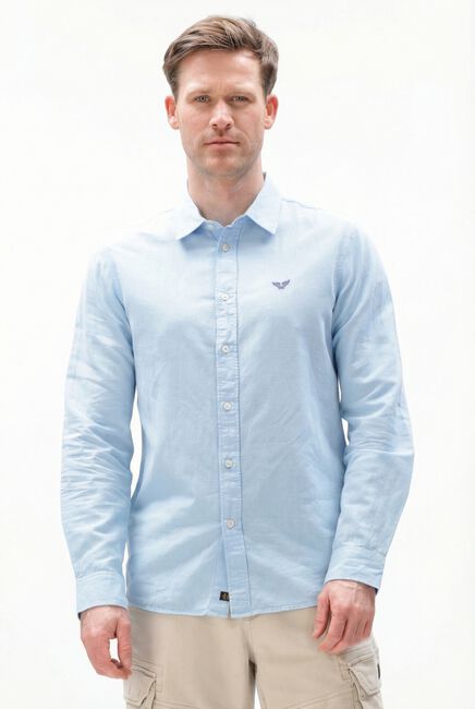 Blaue PME LEGEND Casual-Oberhemd SKYNIGHT CTN LINEN OWEN GD - large