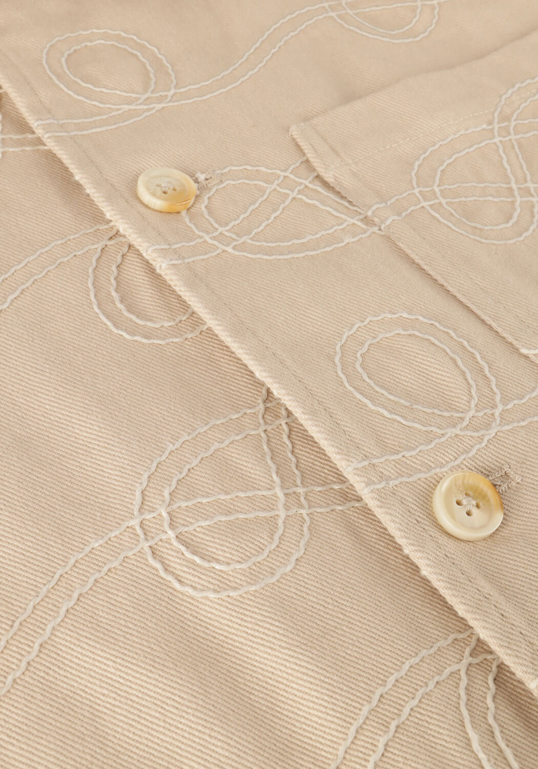 Beige SCOTCH & SODA Overshirt ROBE JACQUARD TWILL OVERSHIRT JACKET - large