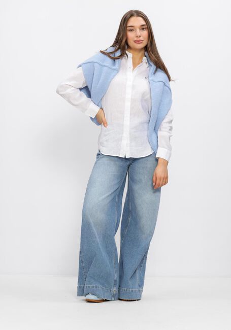 Wei&szlig;e TOMMY HILFIGER Blusen ESS LINEN RELAXED LS - large