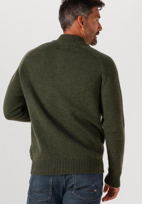 Grüne BARBOUR Pullover GRANGETWON HALF ZIP KNITTED JUMPER - large