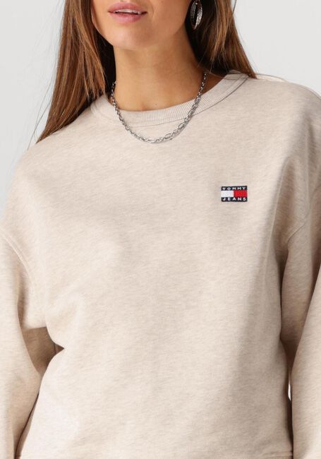 Beige TOMMY JEANS Pullover TJW BXY BADGE CREW - large