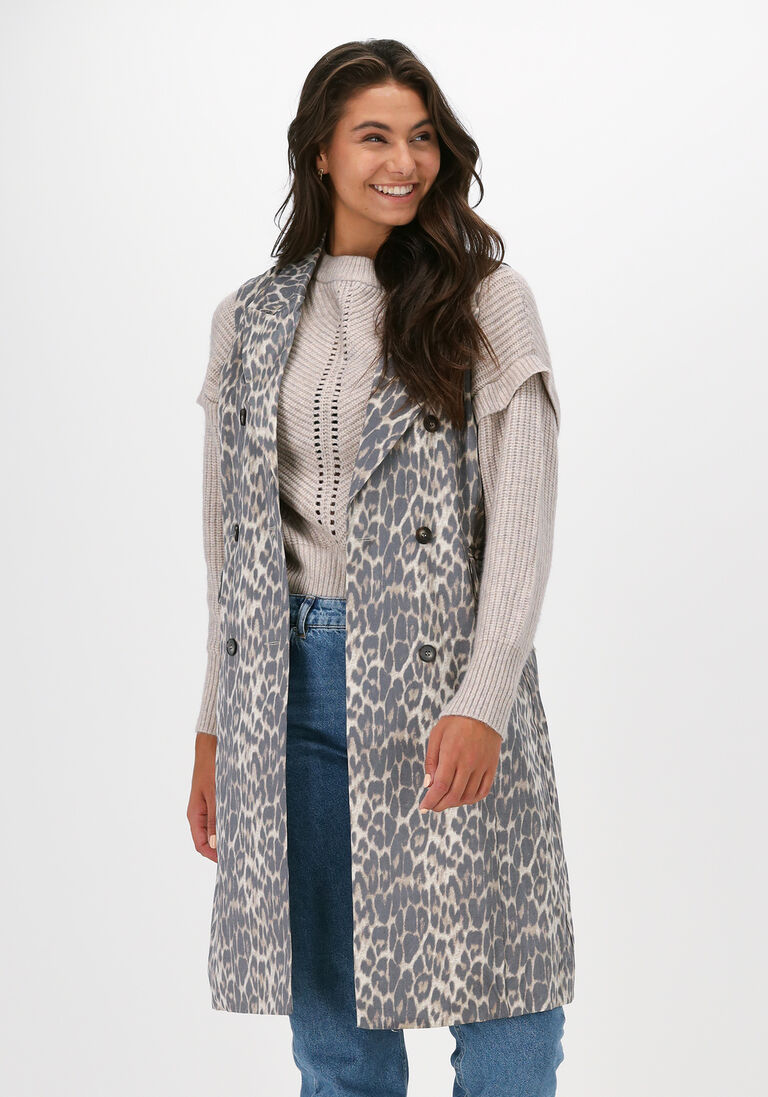 braune co'couture gilet felica animal tailor vest