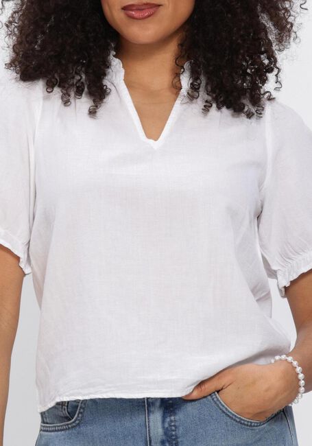 Wei&szlig;e NEO NOIR Top ODESA LINEN BLOUSE - large