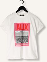 Weiße ALIX THE LABEL T-shirt LADIES KNITTED PHOTOPRINT T-SHIRT Weiße ALIX THE LABEL T-shirt LADIES KNITTED PHOTOPRINT T-SHIRT - medium