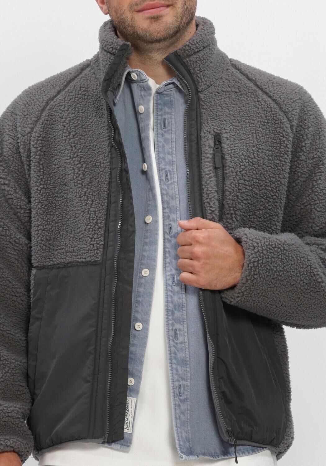 Dunkelgrau BUTCHER OF BLUE Pullover REESE FLEECE JACKET - large