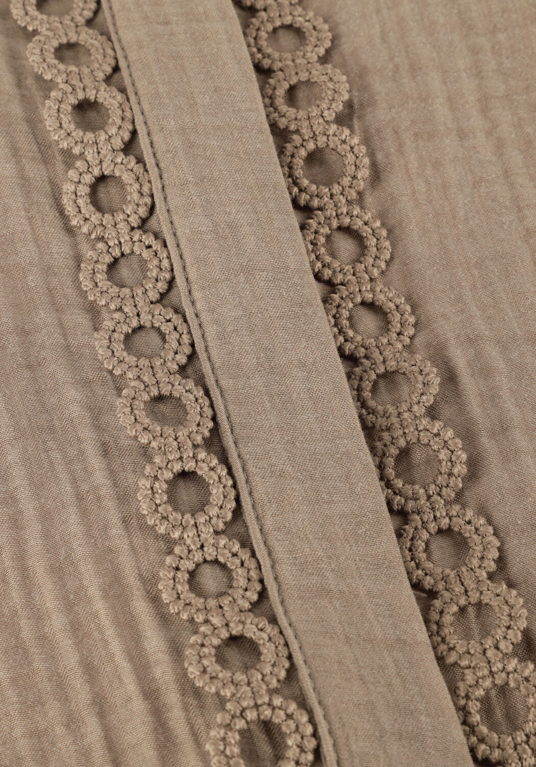 Sand CO'COUTURE Top TASSY LACE SHIRT - large