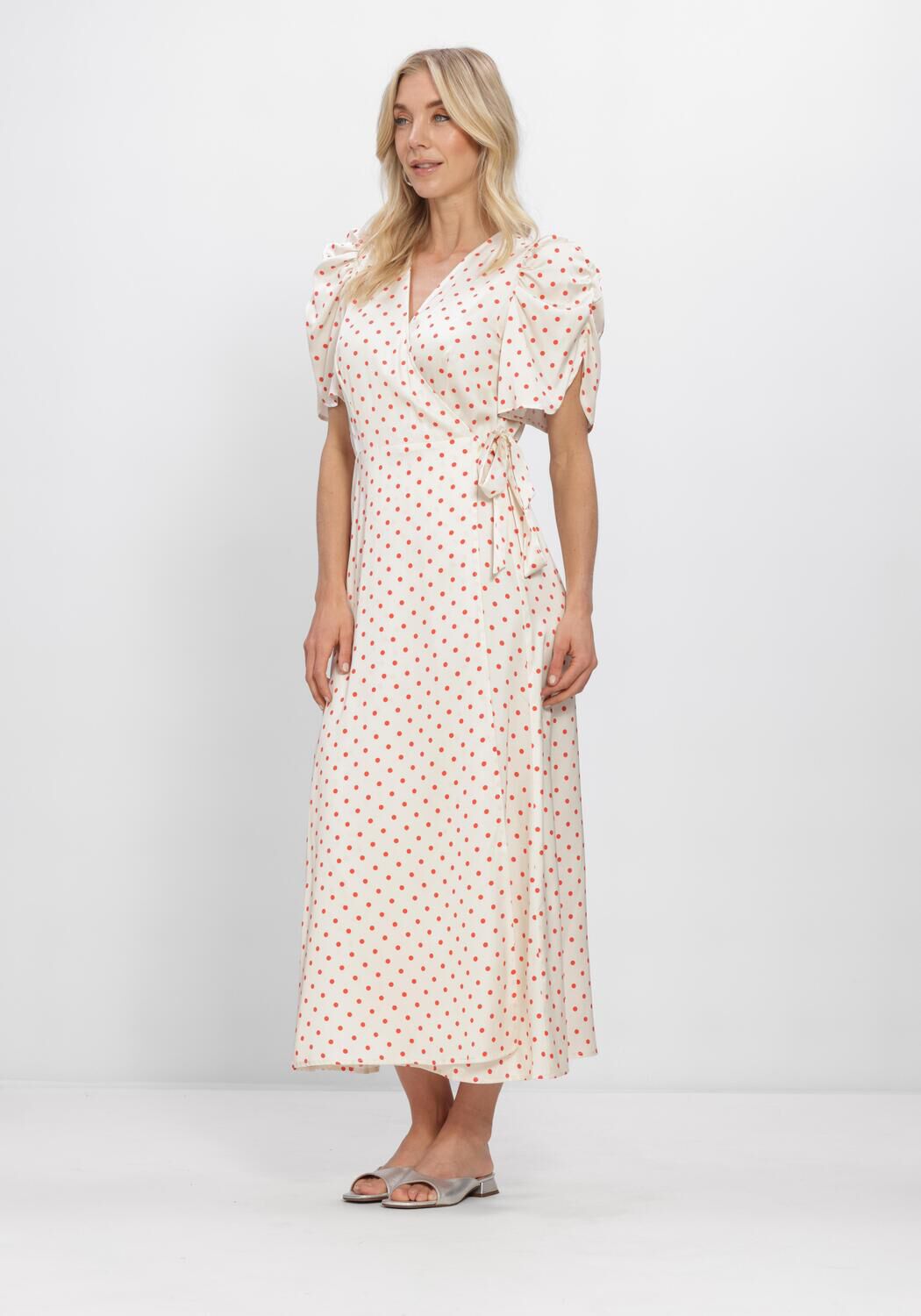 Nicht-gerade weiss CO'COUTURE Maxikleid CAMBRIACC DOT WRAP DRESS - large