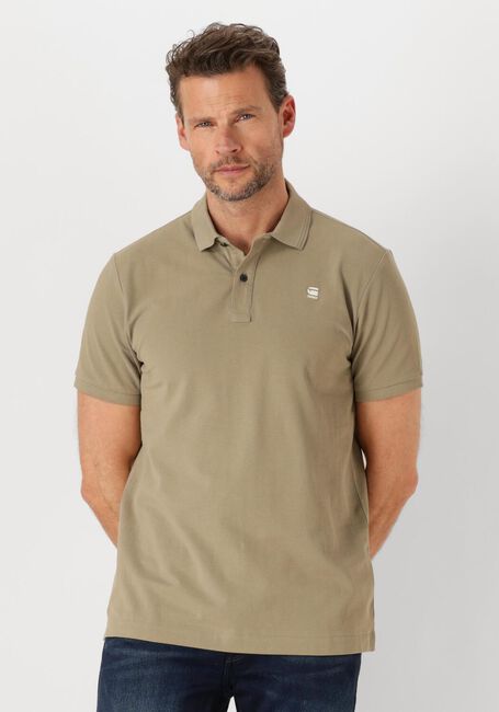 Khaki G-STAR RAW Polo-Shirt DUNDA SLIM POLO S\S - large