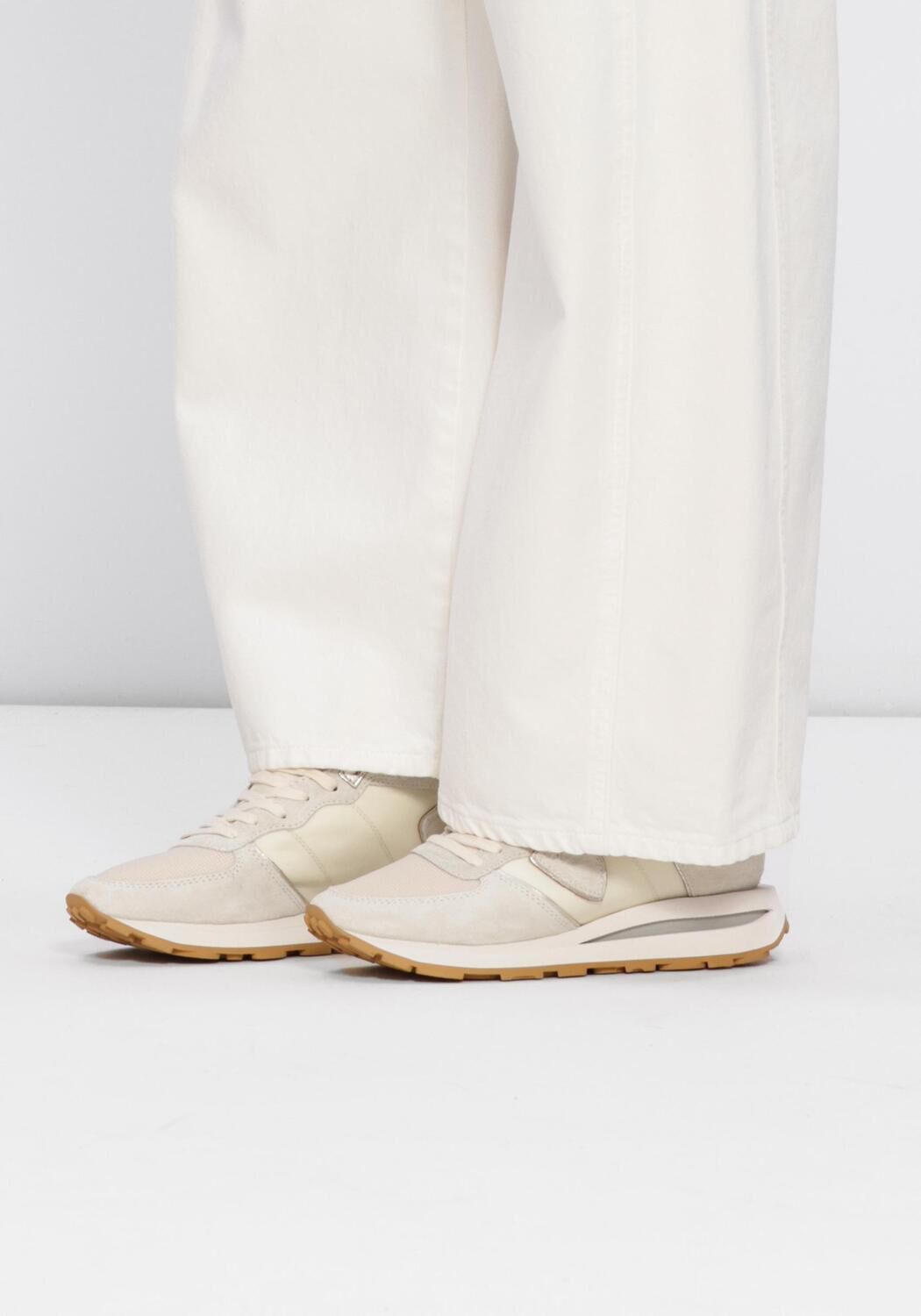 Beige PHILIPPE MODEL Sneaker Low TROPEZ HAUTE LOW WOMAN - large