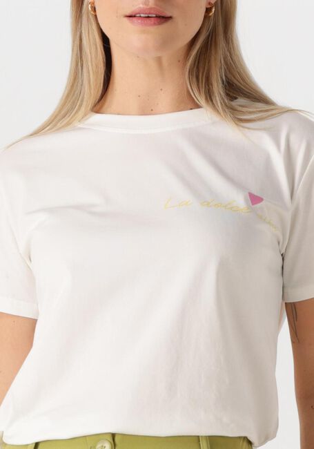 Weiße YDENCE T-shirt T-SHIRT LA DOLCE VITA - large