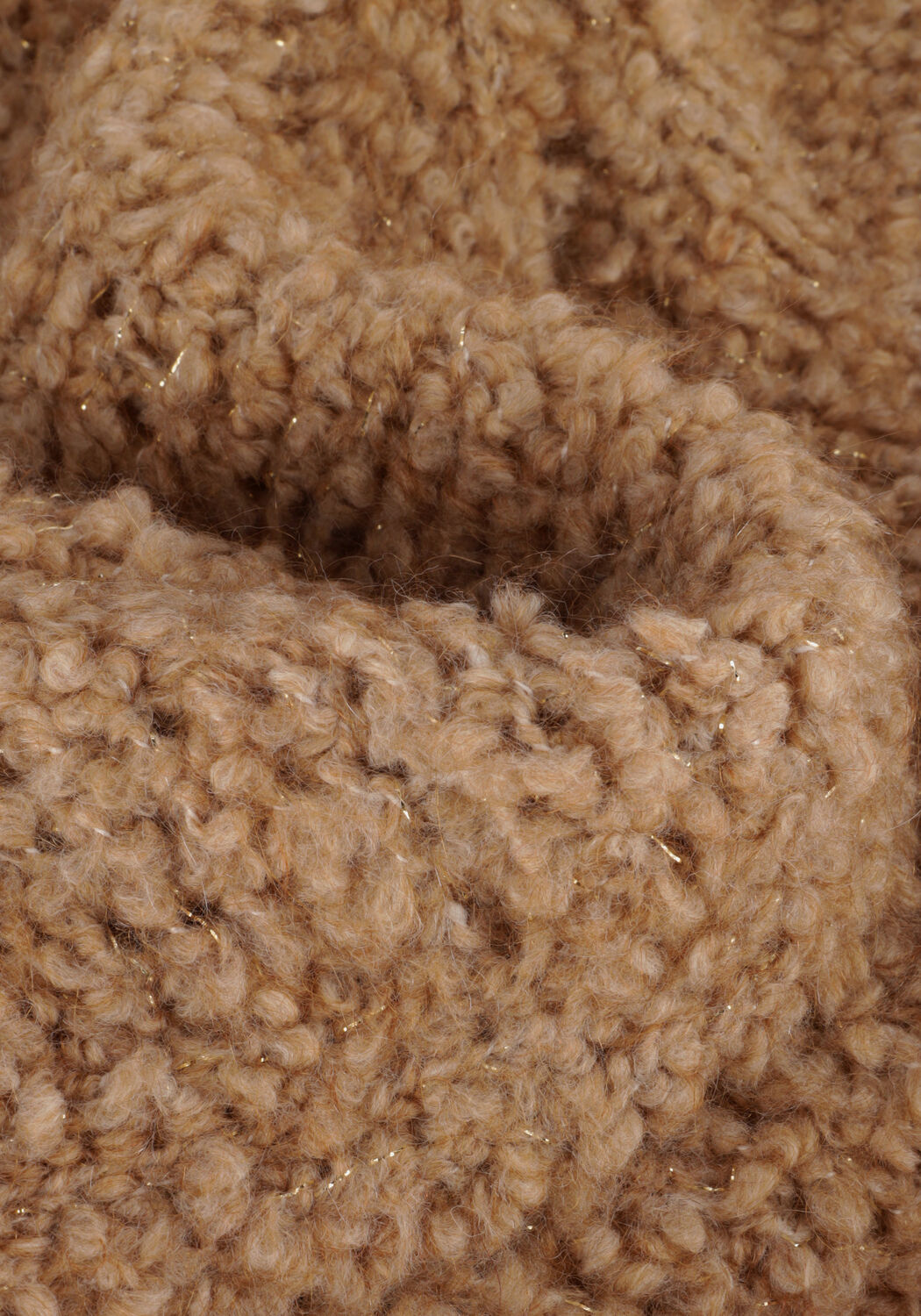 Camelfarbene NUKUS Gilet GILLY GILET LUREX - large