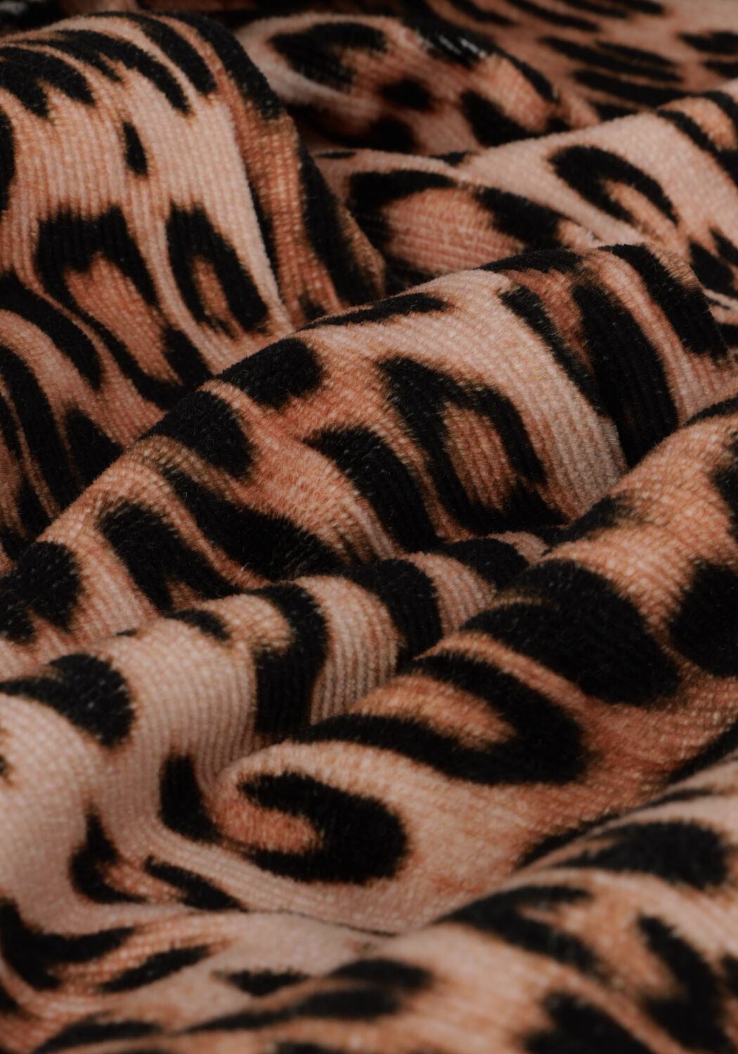 Braune ALIX THE LABEL Weite Hose LADIES WOVEN LEOPARD VELVET PANTS - large