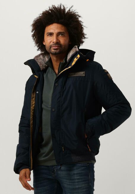 Dunkelblau PME LEGEND Jack BOMBER JACKET ICE STRIPER 4.0 DEWSTER - large