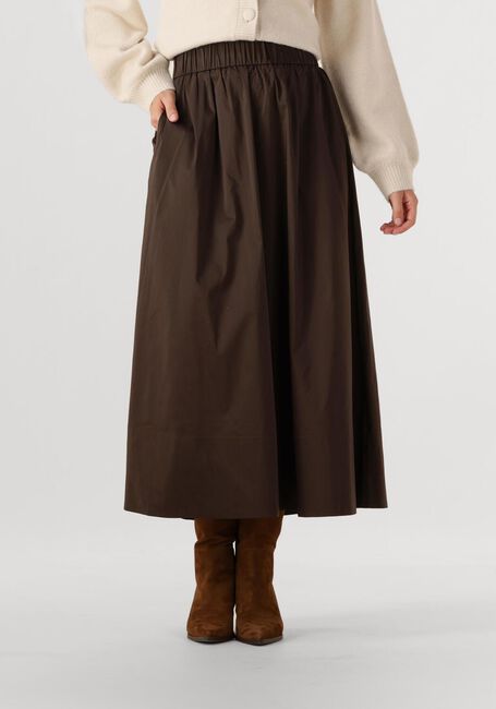 Braune OMODA ATELIER Maxirock OM-DUNE SKIRT - large