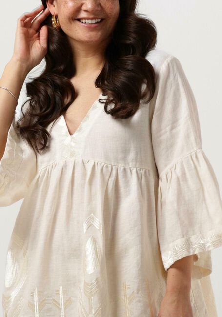 Creme GREEK ARCHAIC KORI Minikleid 230645 - large