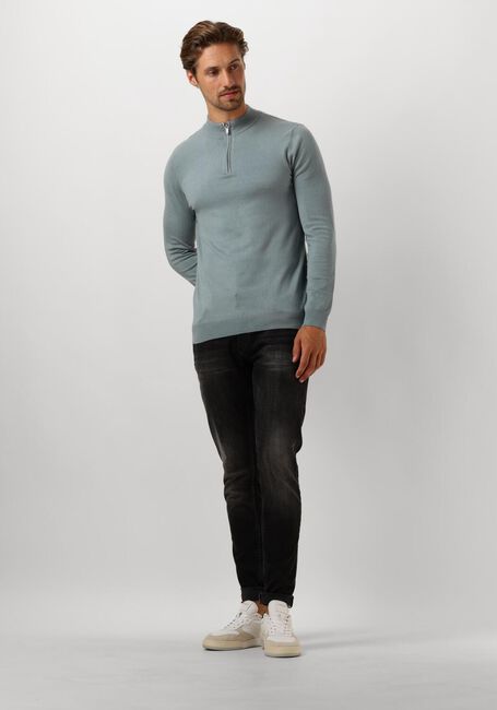 Blaue PURE PATH Pullover REGULAR FIT KNITWEAR HALFZIP803 - large