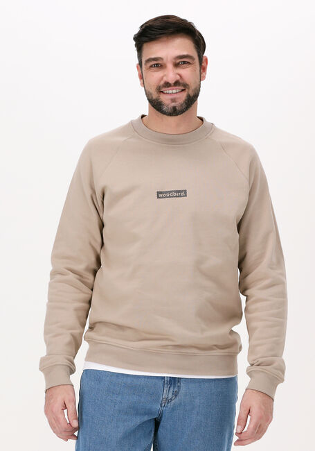 Ecru WOODBIRD Sweatshirt RASE TROPE CREW - large