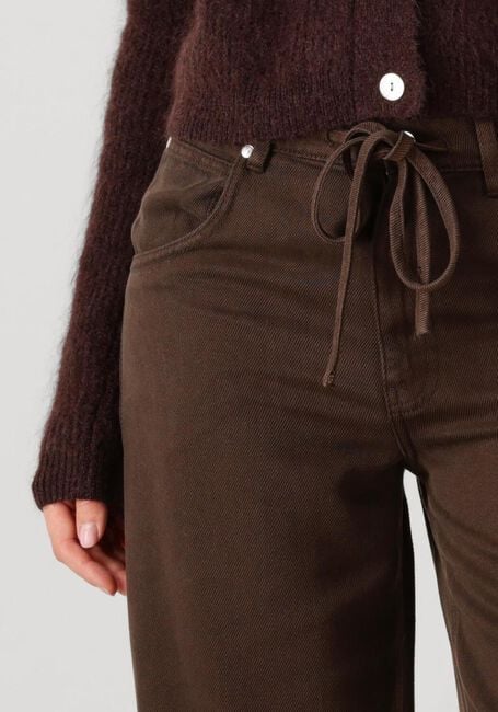 Braune SECOND FEMALE Wide jeans IRVINE DENIM JEANS - large