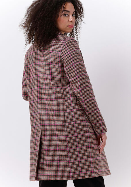 Braune TOMMY HILFIGER Mäntel WOOL BLEND CHECK CLASSIC COAT - large