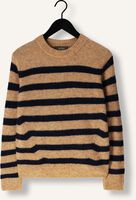 Braune MOS MOSH Pullover THORA STRIPE CREWNECK KNIT Braune MOS MOSH Pullover THORA STRIPE CREWNECK KNIT - medium