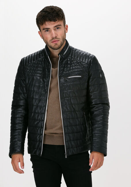 Schwarze MILESTONE Lederjack TERENZIO - large