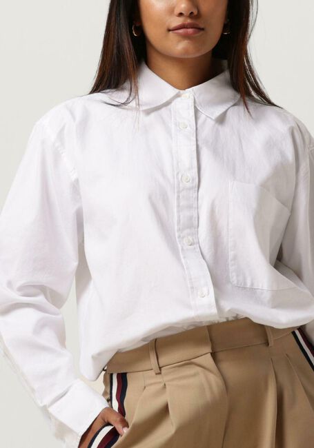 Weiße TOMMY HILFIGER Blusen OXFORD OVERSIZED SHIRT LS - large