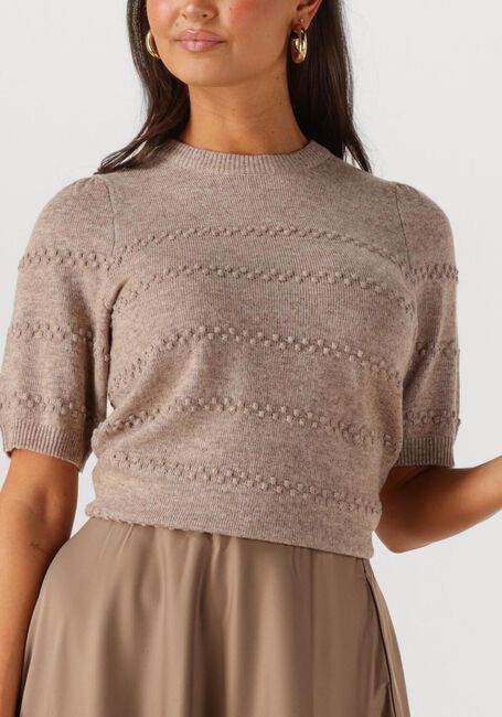 Sand Y.A.S. Top YASNIMO SS KNIT PULLOVER - large