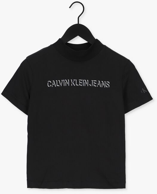 Schwarze CALVIN KLEIN T-shirt SHADOW LOGO TEE - large