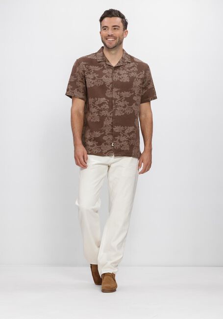 Braune ANERKJENDT Casual-Oberhemd AKLEANDER JACC SS SHIRT - large