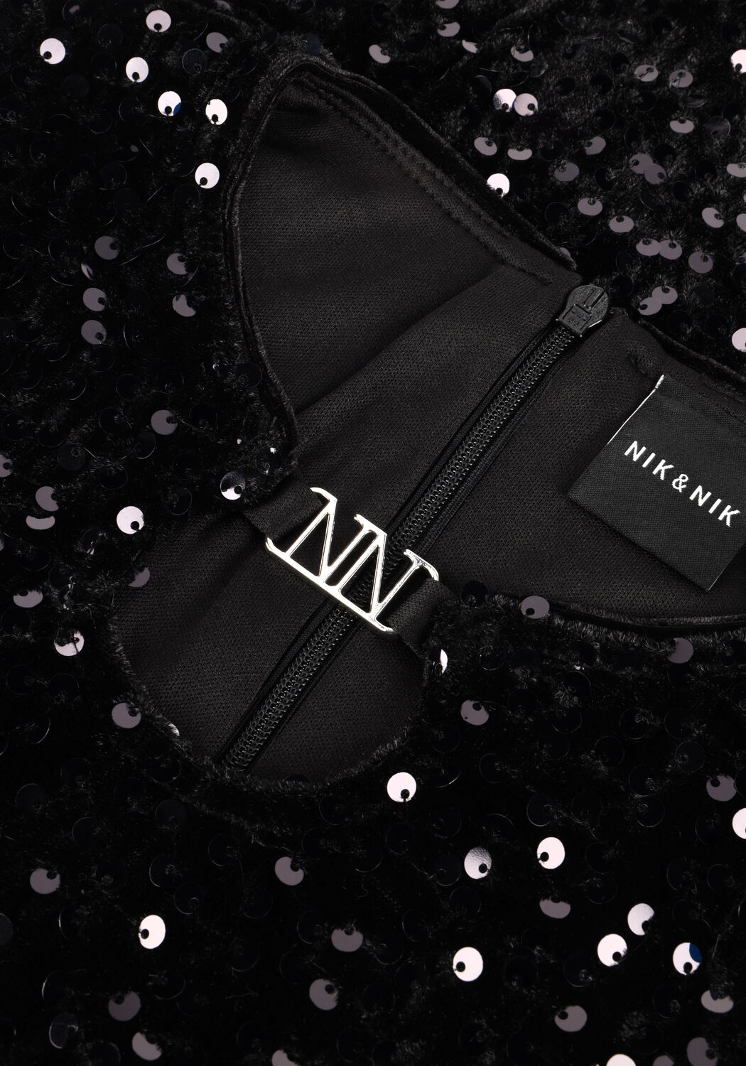 Schwarze NIK & NIK Minikleid TOPANGA DRESS - large