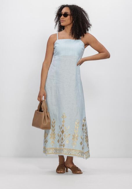 Hellblau GREEK ARCHAIC KORI Maxikleid S26K-2043211 - large