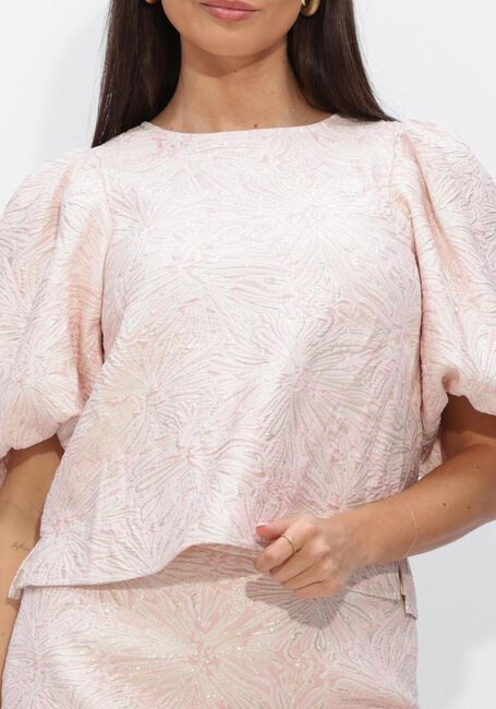 Hell-Pink NOTRE-V Top NV-HENNIE BROCADE TOP - large