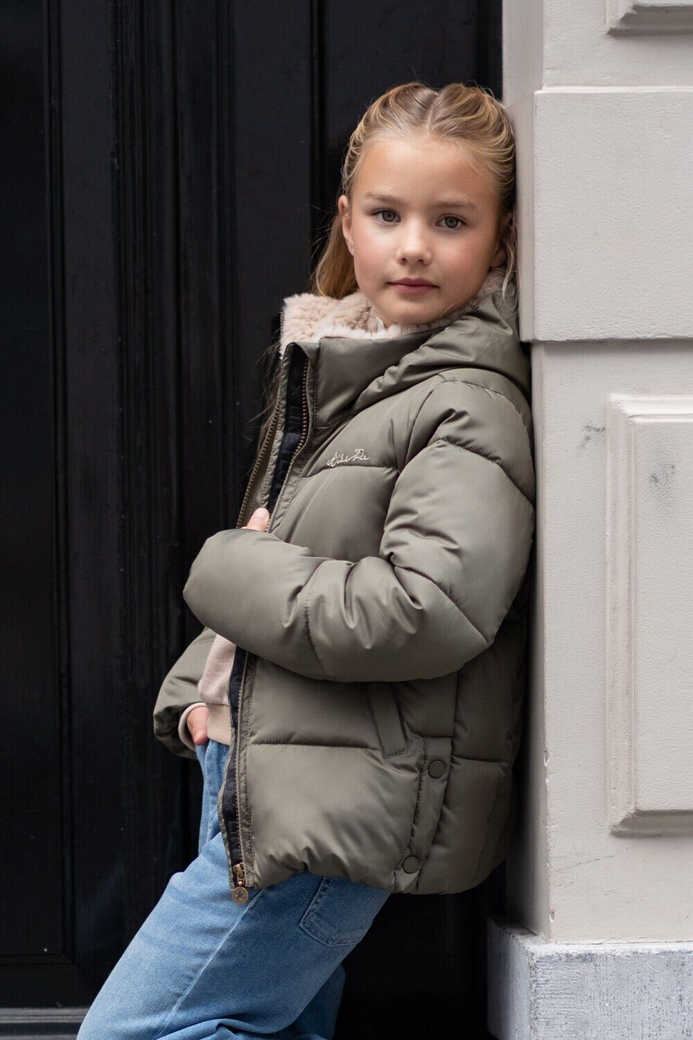 Gr&uuml;ne LIKE FLO Wattierte Jack AELIN - large