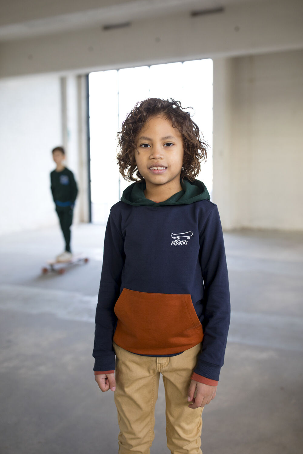 Dunkelblau MOODSTREET Kurze Hose CARGO SWEATSHORTS WITH SIDEPOCKETS - large