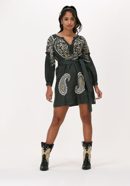 Dunkelgrün GREEK ARCHAIC KORI Minikleid SHORT DRESS PAISLEY - large
