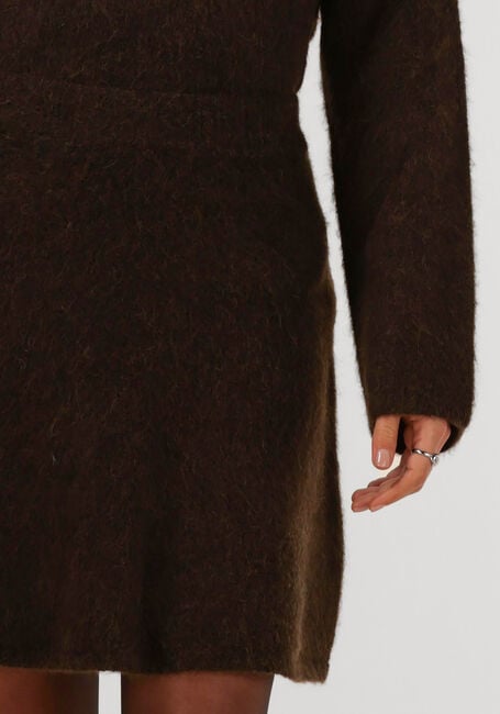 Braune SELECTED WOMEN Midirock SLFLULU BRUSHED HW KNIT SKIRT - large