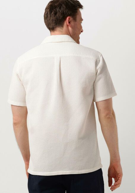 Weiße ANERKJENDT Casual-Oberhemd AKLEON S/S WAFFLE SHIRT - large