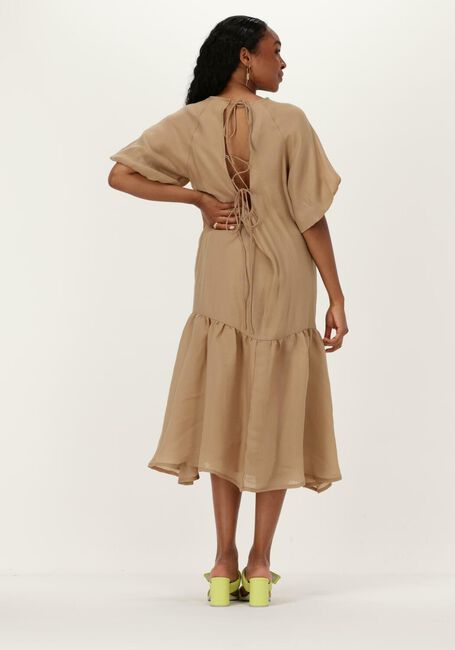 Camelfarbene BRUUNS BAZAAR Midikleid ZARA LUCA DRESS - large
