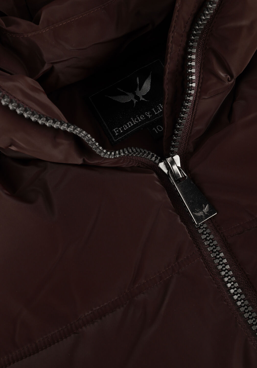 Braune FRANKIE & LIBERTY Wattierte Jack PUCK PUFFER COAT - large